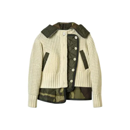 Sacai x KAWS Куртки и Пальто Женские Зеленые