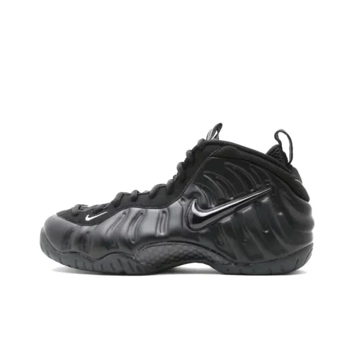 Nike Foamposite Pro MID Топ Винтажные Баскетбольные Кроссовки Унисекс Черный