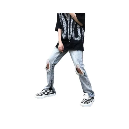 SOUL WORKER Синие Унисекс Джинсы