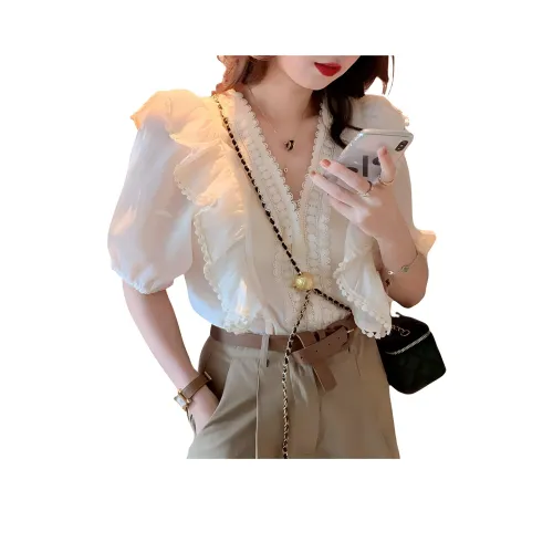 YICHEN Белые Женские Рубашки