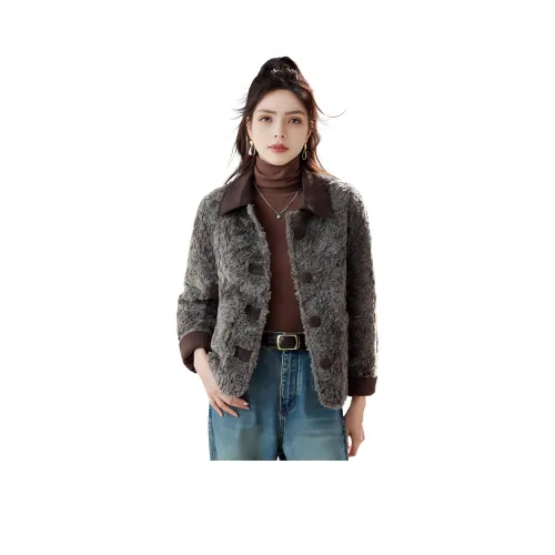 FAWENXIANGZI Пуховик Женский Серый