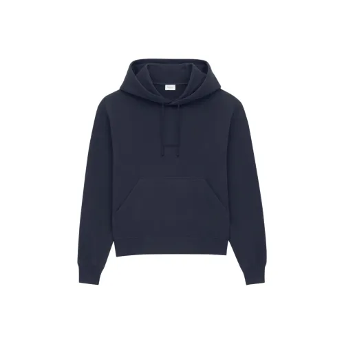 SAINT LAURENT Темно-синий синий Мужские свитшоты