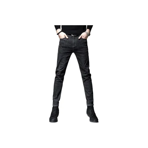 VUAS Черные Унисекс Джинсы