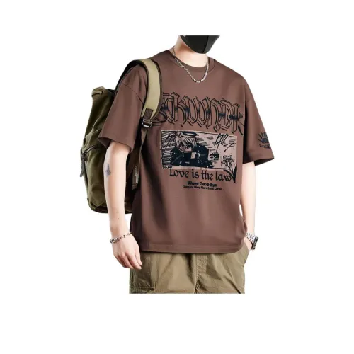 YINLANGSHIJIA Красный Мужская T-Рубашка