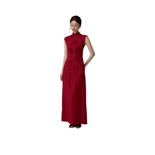 PAZZO Red Женские Платья без рукавов