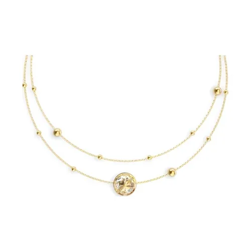 GUESS Ожерелья из нержавеющей стали женские золотые