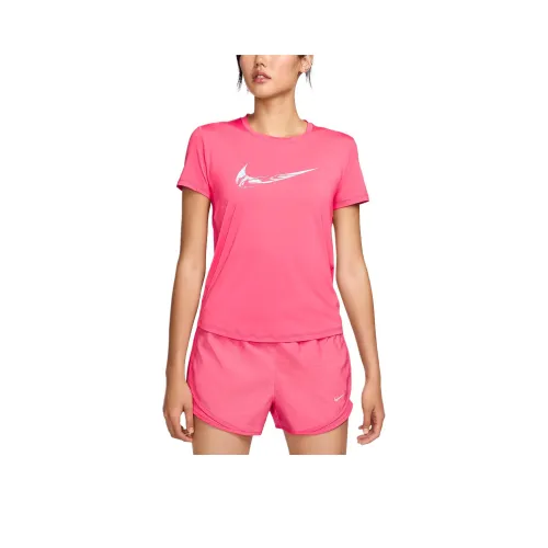 Nike Бег T-Shirt Женская Гвоздика Розовый Ледниковый Синий