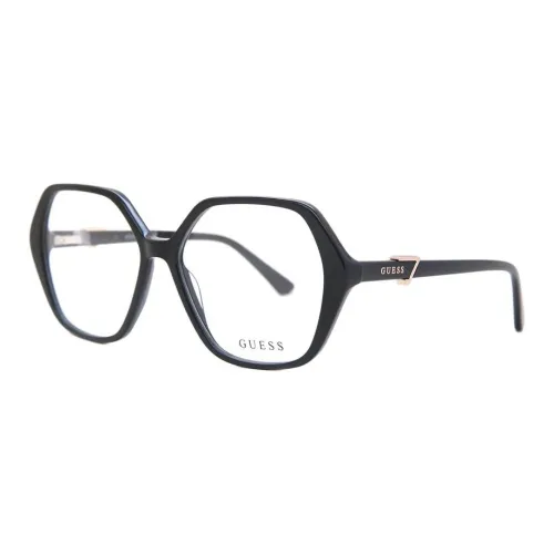 GUESS Арочный Collector Пластик Нерегулярная форма Оправы для очков Женские Черный