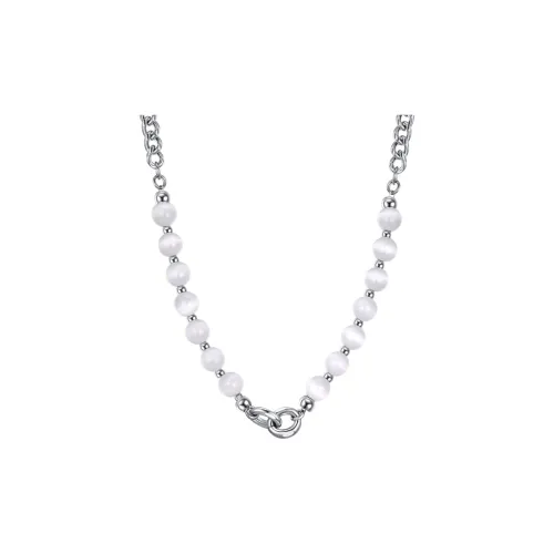 BYG Стекло Кошачий глаз Титановая сталь Ожерелья Унисекс