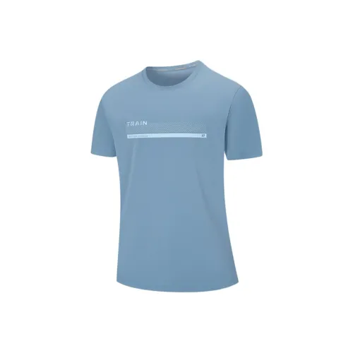XTEP ZONGXUNXILIE Бег T-Рубашка Мужская Night Patrol Blue