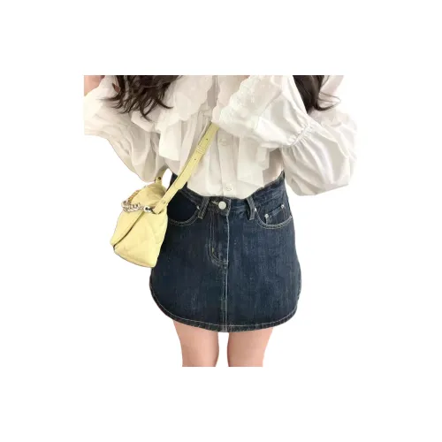 MUCCHIC Джинсовые короткие юбки Женские