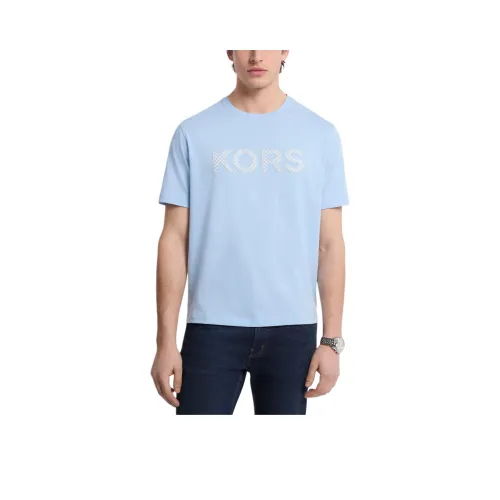MICHAEL KORS Небесно-голубая мужская футболка