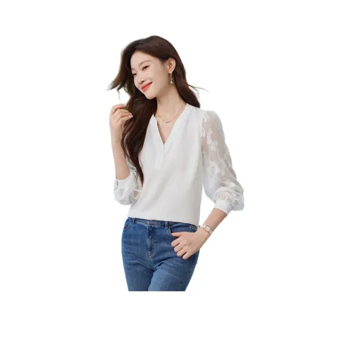 Love Elaine Рубашка Женская Белая
