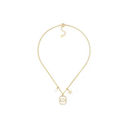 DIOR Classic CD Necklace Series Brass Necklaces Женские