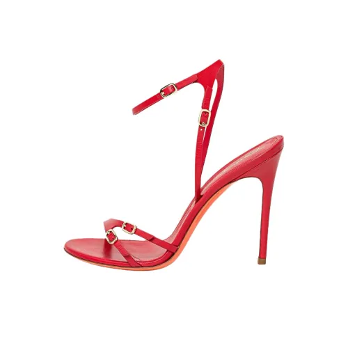 Santoni One Ремешок Сандалии 10,5 см Женские Красные