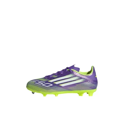 Adidas F50 League Slip-Resistant Низкие Детские Футбольные Бутсы Фиолетовые Детские