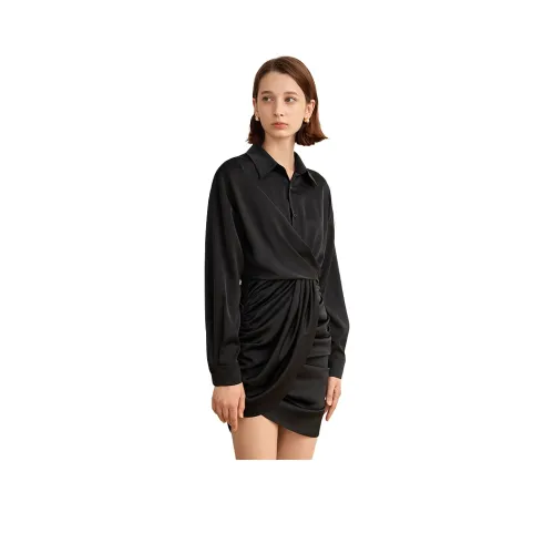 Amyenjoylife Длинное платье с длинными рукавами женское