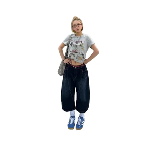 KVIV Джинсовые шорты Мужские Винтажные синие