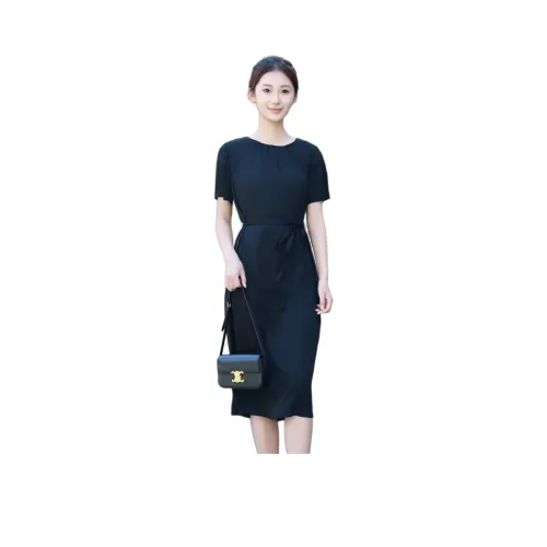 Лето будет проведено после ужина. Короткий рукав платье женское