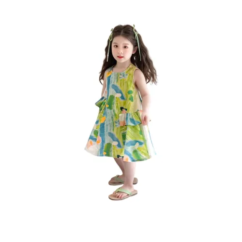 Lanza Платье Зеленый Children Возраст 3-7 лет