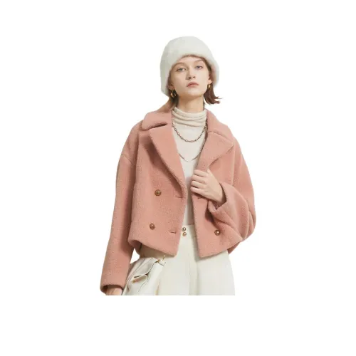 Anmani Кораллово-розовое женское короткое пальто