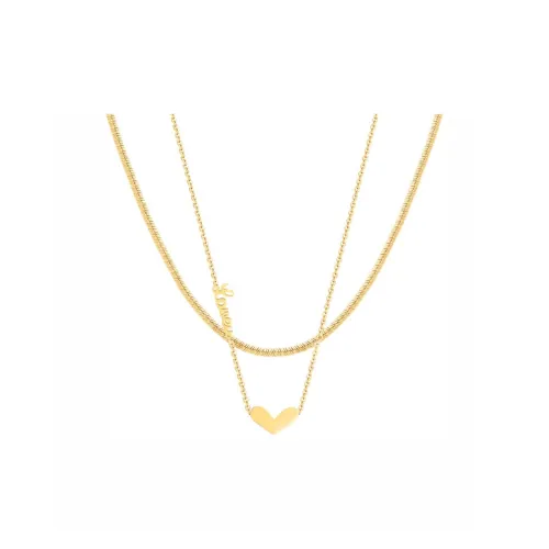 NATURALLYJOJO Титановые стальные ожерелья женские золотые