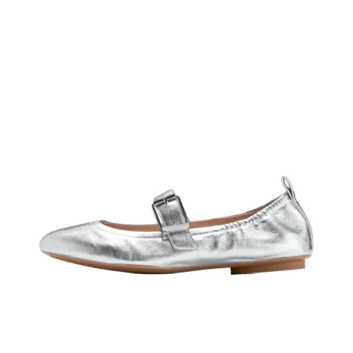 COLE HAAN Mary Jane Shoes Женские Серебряные