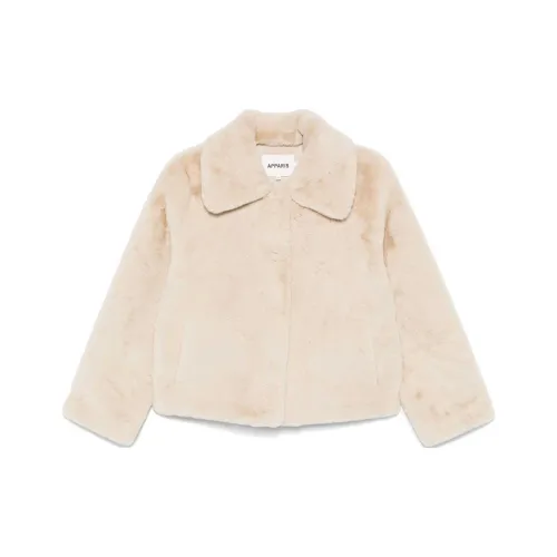 APPARIS FW24 Velvet Feel Пальто Женское Светлый Бежевый