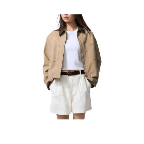 UNIQLO Темный бежевый Женский Куртки