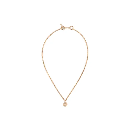 HERMES Ромб Розовое золото ожерелья унисекс золото