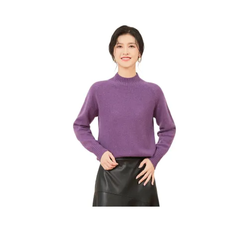 JINJU Фиолетовые Женские Свитеры