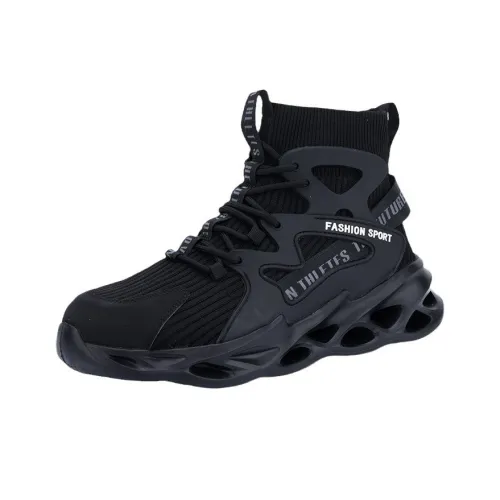 DINGGU Безопасность и Защитная Обувь Высокий Топ Черный Мужской