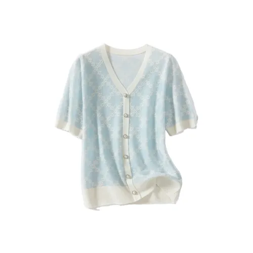 JINJU Трикотаж Женский Светло-фиолетовый Синий