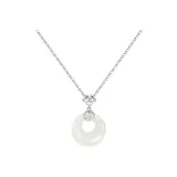 Серебряное ожерелье с застежкой "Мирный"