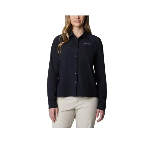 Columbia Summit Valley Вязаные ткани Длинный рукав Рубашка Женская