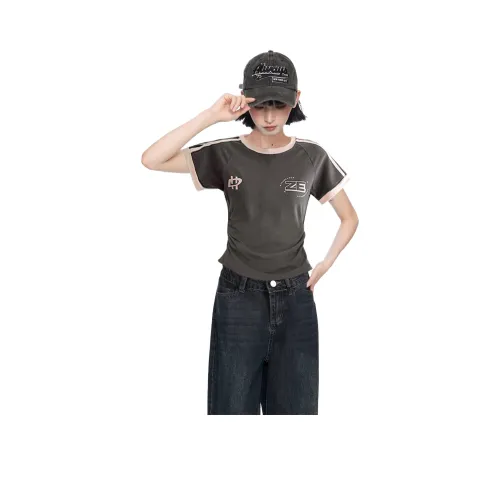 Princess Berdele T-Shirt Женская Серого цвета