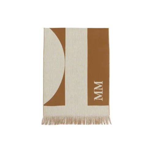 MaxMara Cotton Knit Шарфы Женские Коричневый