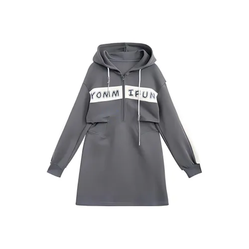 ZIHAN Длинное платье с длинными рукавами женское