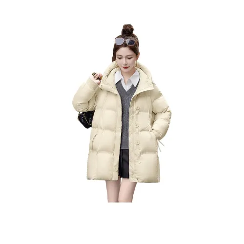 Cypress House Пуховик Женский Бежевый