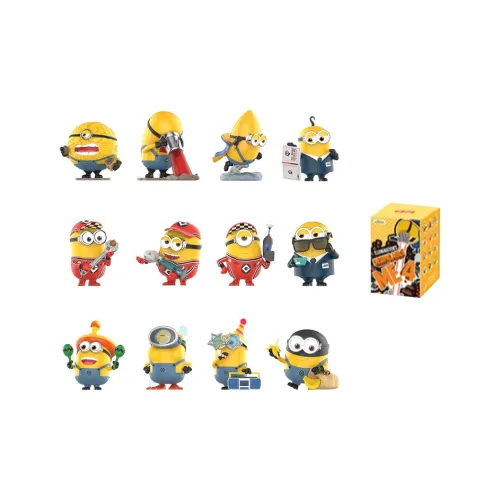 POP MART Global Despicable Me 4 Коллекция Фигурка Слепые коробки Один Mystery Коробка Целая коробка 12 шт