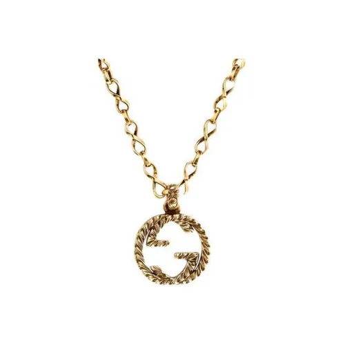 GUCCI Ожерелья Золотой Унисекс