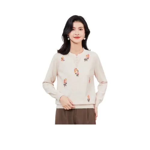 JINJU Свитер Женский AUTUMN Бежевый Абрикос