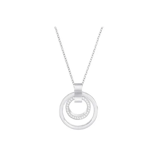 Swarovski Ажурные Ожерелья Белый, Золотой Покрытие Женские