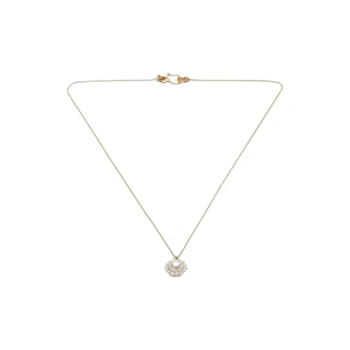Sophie Bille Brahe 14K Экологичный Переработанный Золото Пресноводный Жемчуг Ожерелье Женское Белое