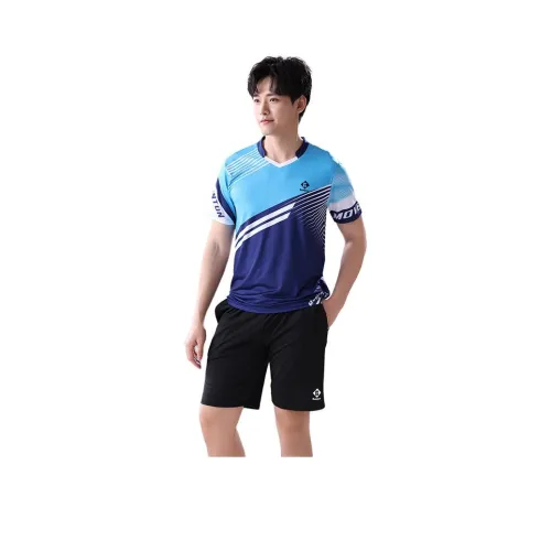 KUMPOO Upper Циан Мужская T-Рубашка