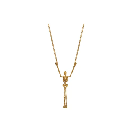 Vivienne Westwood Skeleton Латунная Цепочка для Свитера Унисекс Золото