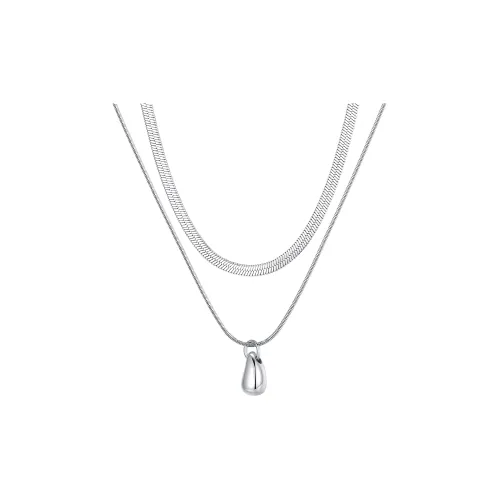 ENFANTIN Титановые стальные ожерелья унисекс серебряные