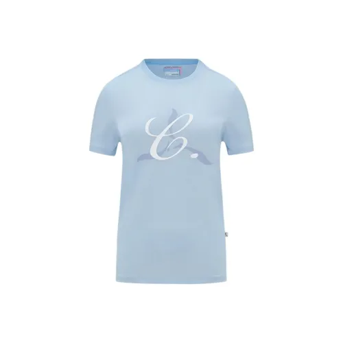 LI NING 1990 x CLOVE T-Shirt Женская Ледниково-синий