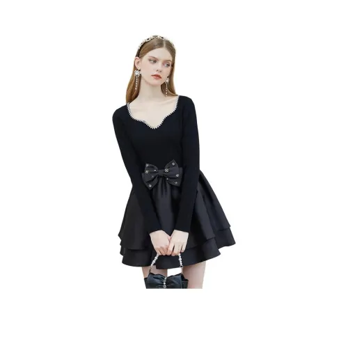 AIVEI Длинное платье с длинным рукавом женское