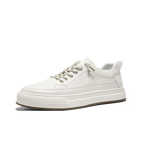 Hautton Устойчивые к истиранию низкие кроссовки для скейтбординга Мужские Белые
